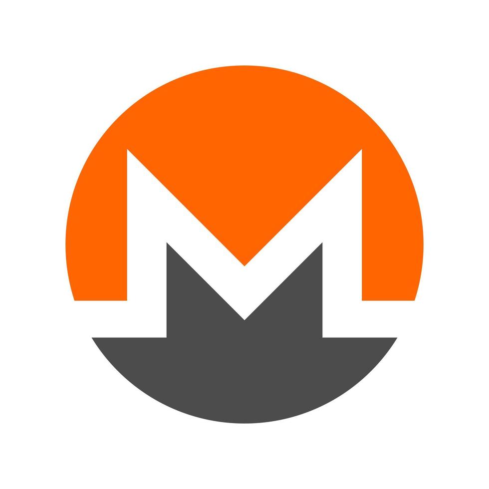 Monero cryptocurrency icon representing privacy and security