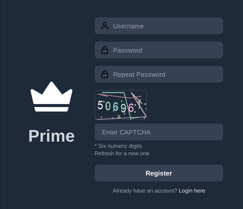 Vendor registration process on Prime Market